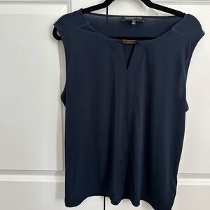 Navy Jones New York  sleeveless blouse size XL
